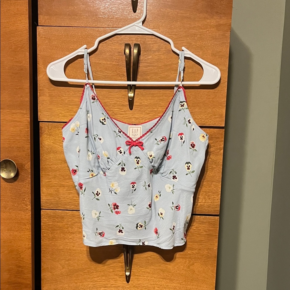 Gap x Doen Floral Blue Cami Top